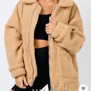 princess polly teddy coat